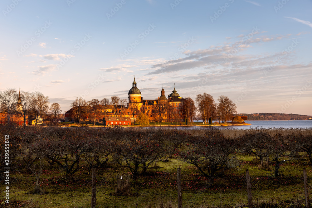 Gripsholm castle during sunset. Gripsholm castle during sunset.