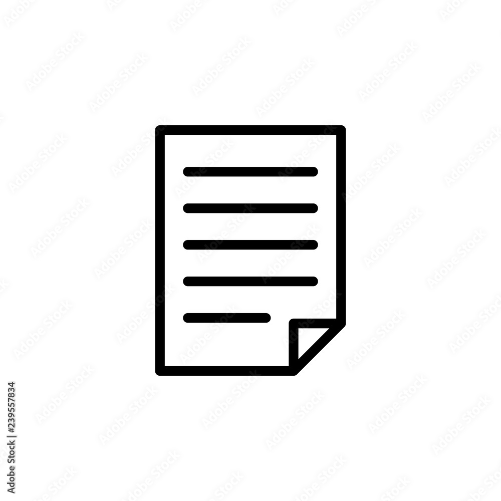 document icon. Can be used for web, logo, mobile app, UI, UX document icon. Can be used for web, logo, mobile app, UI, UX