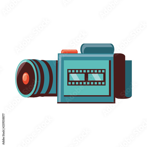 camera video isolated icon