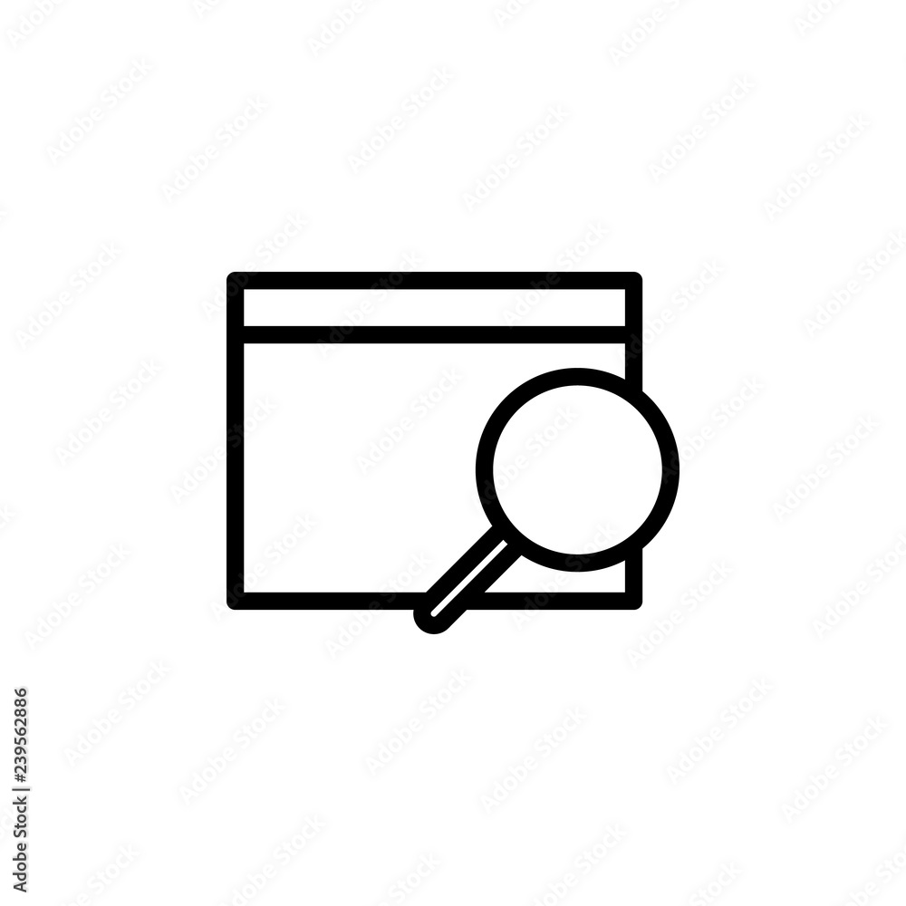 find recipient, magnifier, search document icon. Can be used for web, logo, mobile app, UI, UX find recipient, magnifier, search document icon. Can be used for web, logo, mobile app, UI, UX