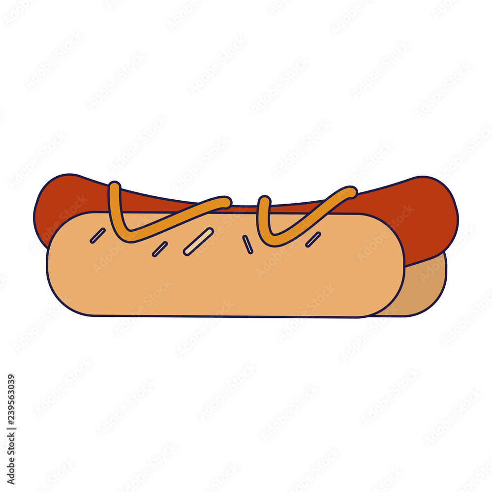 Hot dog fast food cartoon Hot dog fast food cartoon