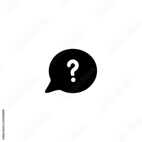 Question speech bubble con