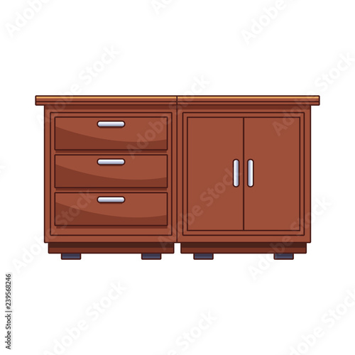 Kitchen wooden cabinet