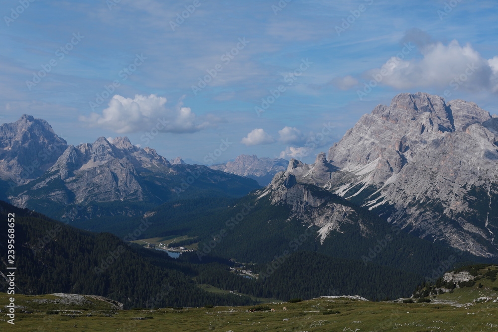 Panorama of Alps in Italy