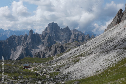 Panorama of high Alps in Italy