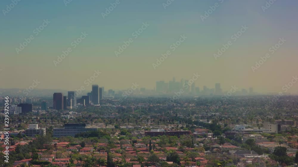 Pollution over downtown Los Angeles Pollution over downtown Los Angeles