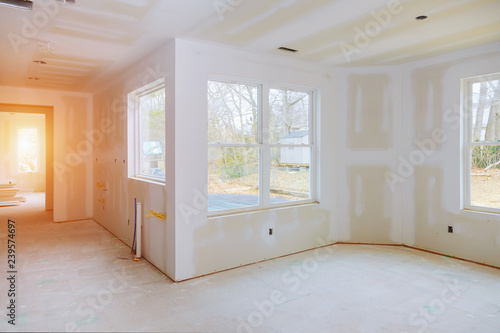 Construction building industry new home construction Building construction gypsum plaster walls