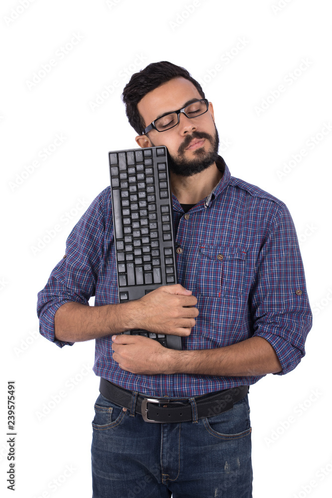 sleeping on the keyboard