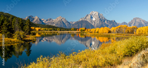 Autumn at Oxbow Bend, Teton NP, WY photo