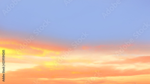 beautiful bright color sky. sunset or dawn background.