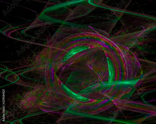 digital abstract fractal  beautiful design  fantasy  disco  party