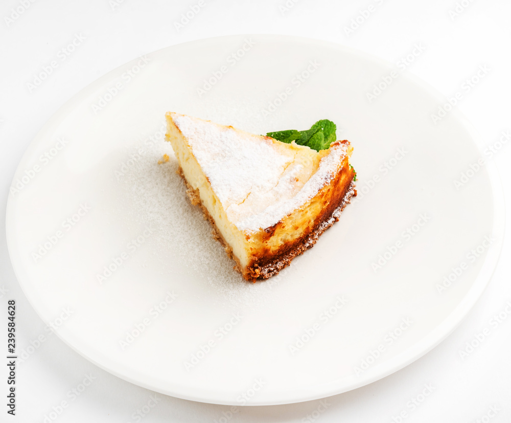 cheesecake with mint cheesecake with mint