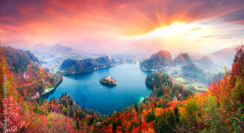 Morning on Lake Bled