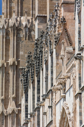 Palma de Mallorca, Balearic Islands, Spain - July 21, 2013: Cathedral of St. Mary of Palma (Cathedral de Santa Maria de Palma de Mallorca)