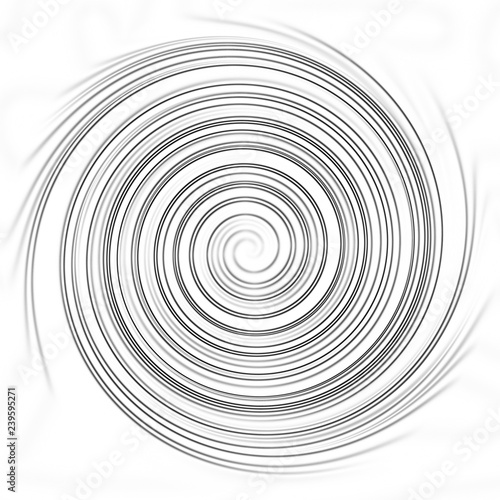 Spiral circle swirl effect gray