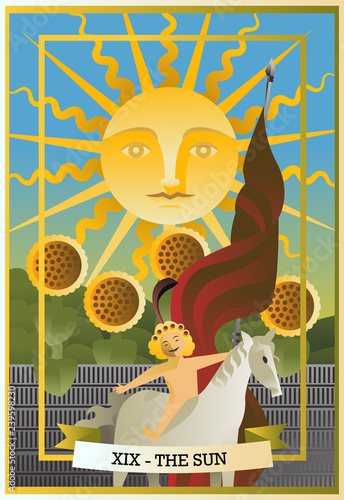 the sun tarot card