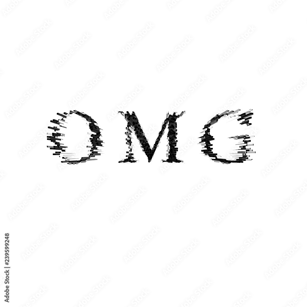 3d text illustration depth effect omg 3d text illustration depth effect omg