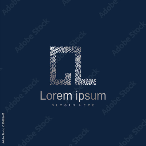 Initial Letter CL logo Template Vector Design
