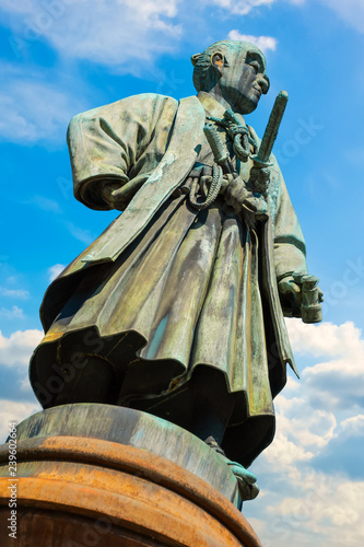 Statue of Omuro Masajiro, the founder of modern Japanese Army at Yasukuni shrine in Tokyo, Japan photo