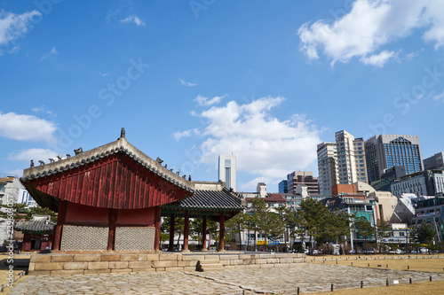 Seonjeongneung Royal Tombs of the Joseon Dynasty located in Gangnam, Korea. © photo_HYANG