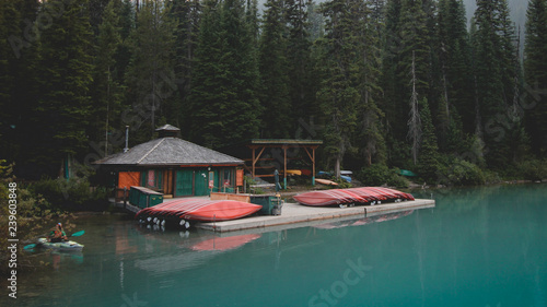 Canoe Cabin on a Lake