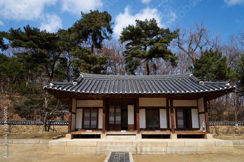 Seonjeongneung Royal Tombs of the Joseon Dynasty located in Gangnam, Korea. © photo_HYANG