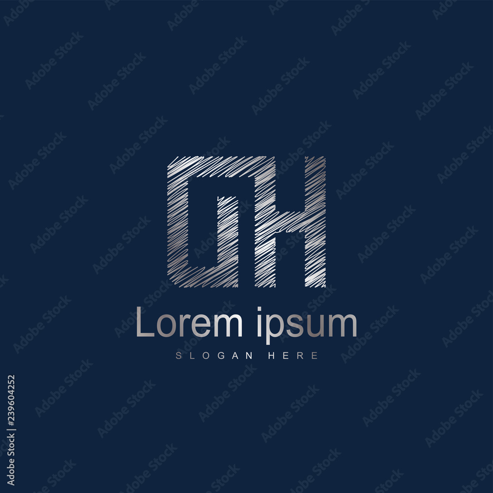 Initial Letter DH Logo Template Vector Design Initial Letter DH Logo Template Vector Design