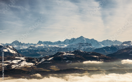 Vue sur le Mont-Blanc depuis le signal des Voirons © VincentBesse 