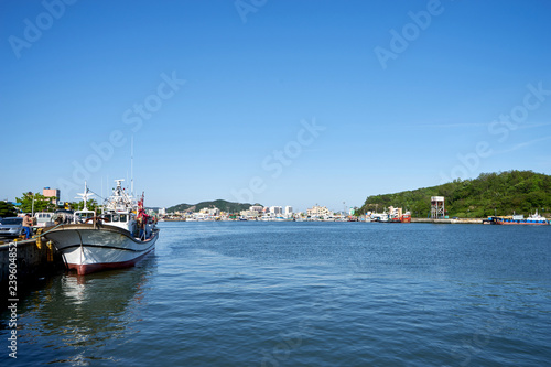 The scenery of Mokpo Port in Korea. © photo_HYANG