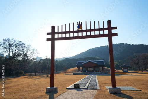 Uireung Royal Tombs of the Joseon Dynasty located in Seoul, Korea.