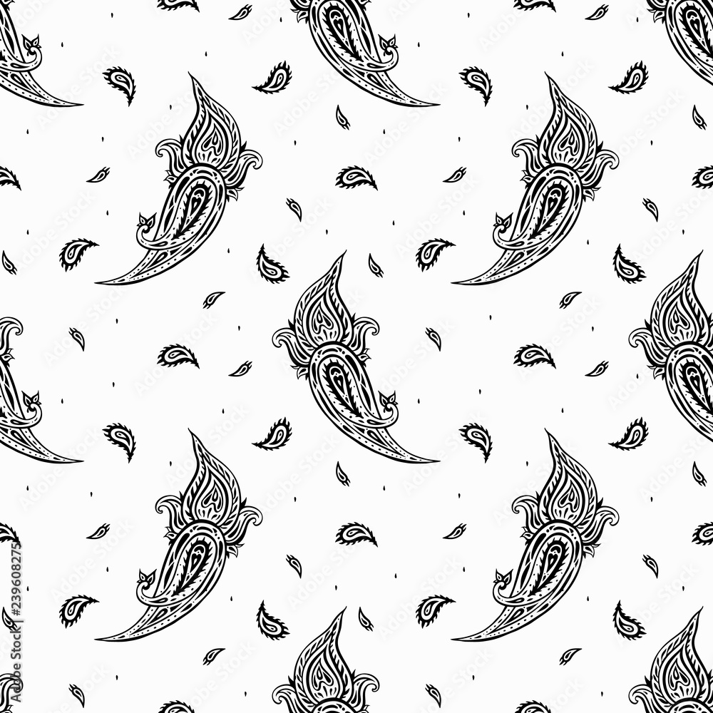 Paisley, Abstract Flower. Hand Drawn luxury old fashioned floral ornament, Victorian vector background. Can be used for wallpaper, website background, textile, phone case print Paisley, Abstract Flower. Hand Drawn luxury old fashioned floral ornament, Victorian vector background. Can be used for wallpaper, website background, textile, phone case print