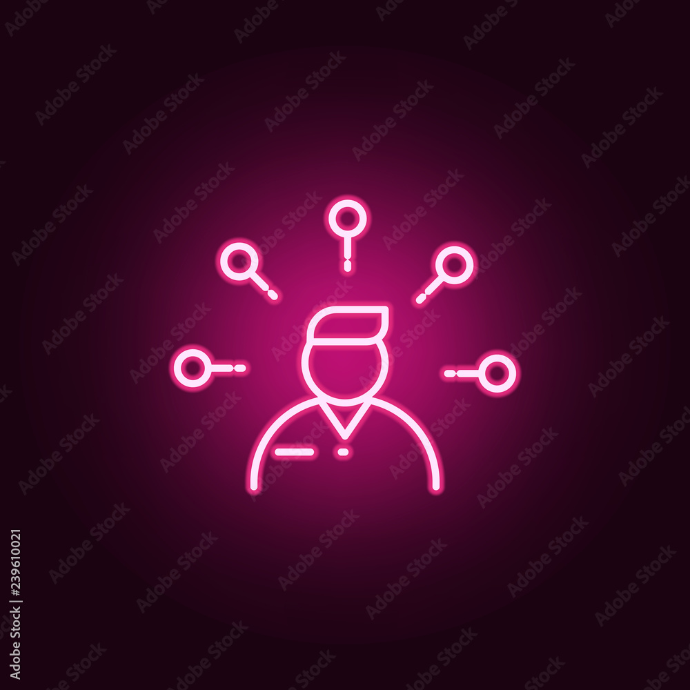 ideas of employee icon. Elements of interview in neon style icons. Simple icon for websites, web design, mobile app, info graphics ideas of employee icon. Elements of interview in neon style icons. Simple icon for websites, web design, mobile app, info graphics