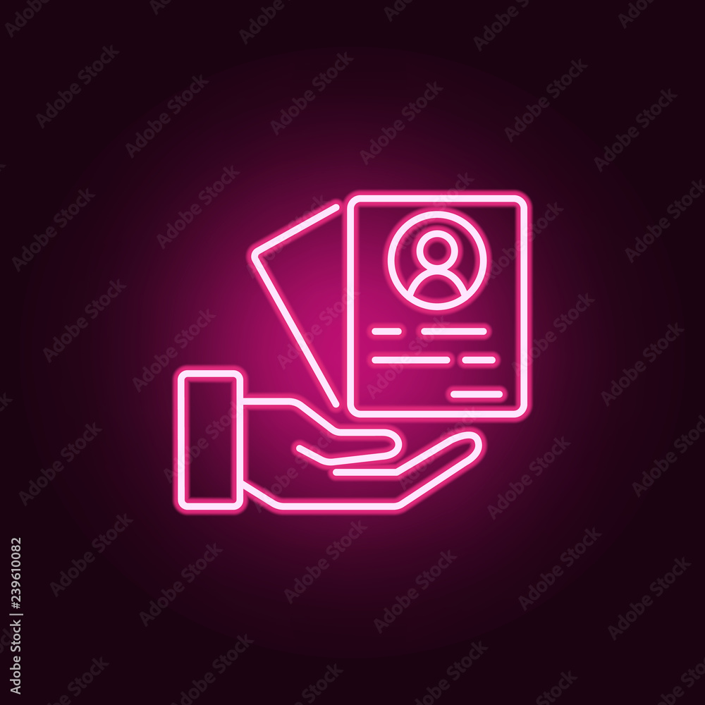 CV icon. Elements of interview in neon style icons. Simple icon for websites, web design, mobile app, info graphics CV icon. Elements of interview in neon style icons. Simple icon for websites, web design, mobile app, info graphics