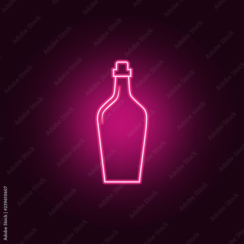bottle of water icon. Elements of Bottle in neon style icons. Simple icon for websites, web design, mobile app, info graphics bottle of water icon. Elements of Bottle in neon style icons. Simple icon for websites, web design, mobile app, info graphics