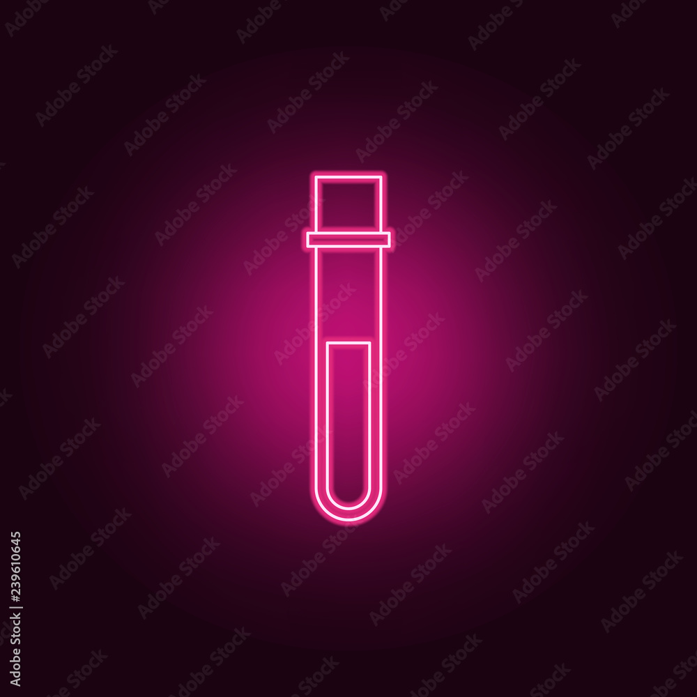 test tube icon. Elements of Bottle in neon style icons. Simple icon for websites, web design, mobile app, info graphics test tube icon. Elements of Bottle in neon style icons. Simple icon for websites, web design, mobile app, info graphics