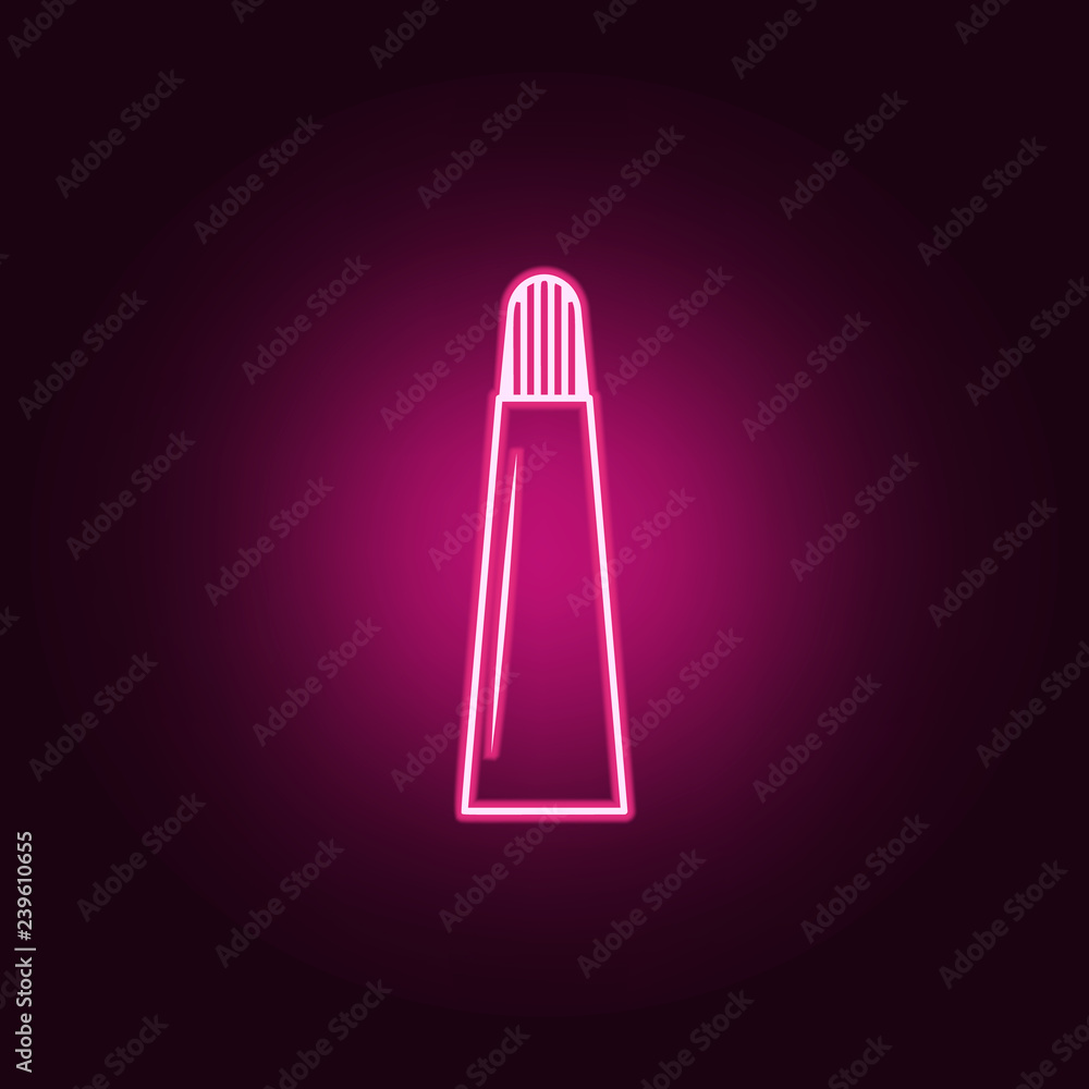 a tube of cream icon. Elements of Bottle in neon style icons. Simple icon for websites, web design, mobile app, info graphics a tube of cream icon. Elements of Bottle in neon style icons. Simple icon for websites, web design, mobile app, info graphics