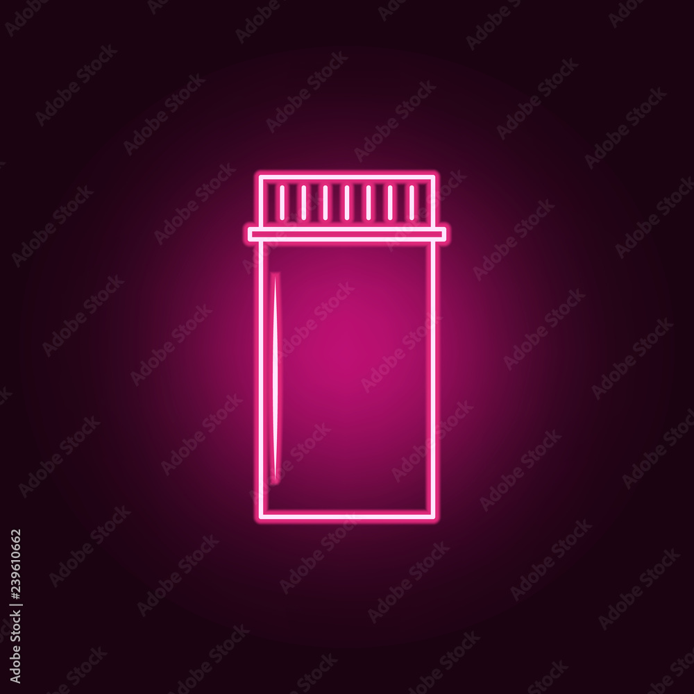 tube for medicine icon. Elements of Bottle in neon style icons. Simple icon for websites, web design, mobile app, info graphics tube for medicine icon. Elements of Bottle in neon style icons. Simple icon for websites, web design, mobile app, info graphics