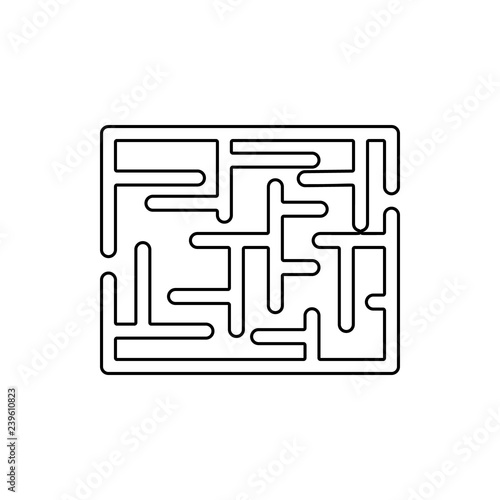 Labyrinth icon. Element of chaos for mobile concept and web apps icon. Thin line icon for website design and development, app development