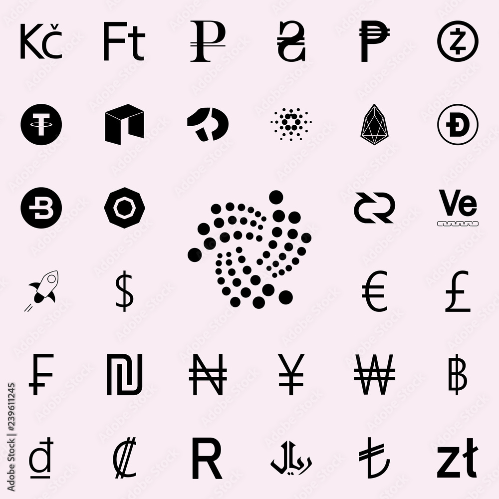lota icon. Crepto currency icons universal set for web and mobile lota icon. Crepto currency icons universal set for web and mobile