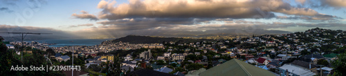 Sunset over Wellington, New Zealand