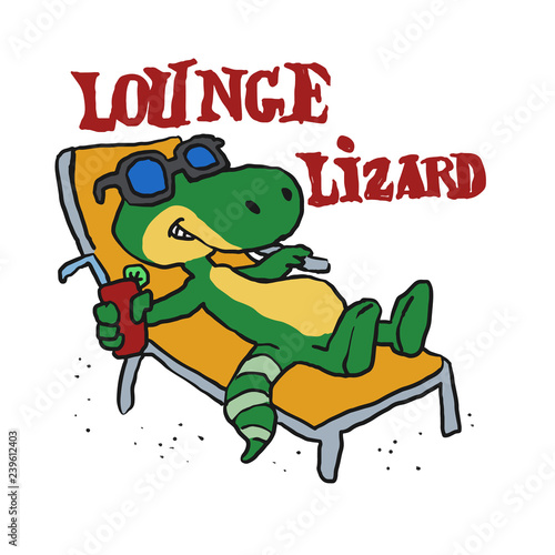 Lounge lizard beach summer