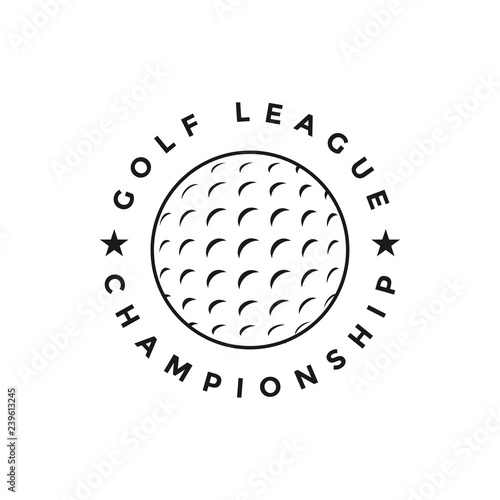 Golf sport vector graphic design inspiration