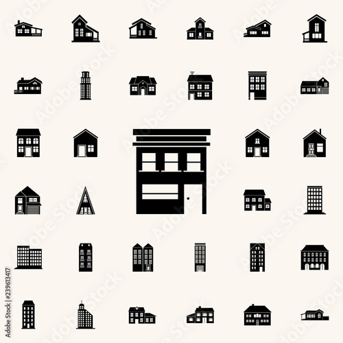 two-storey house icon. house icons universal set for web and mobile