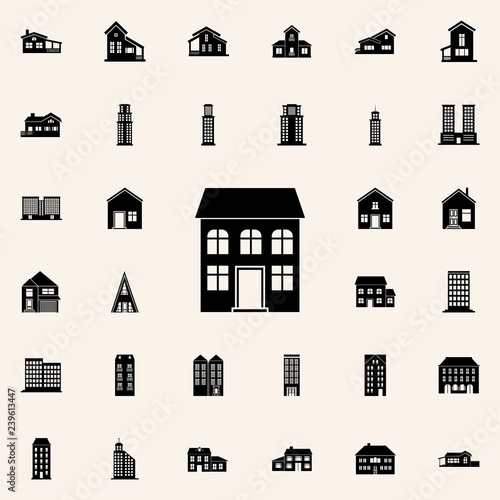 two-storey house icon. house icons universal set for web and mobile