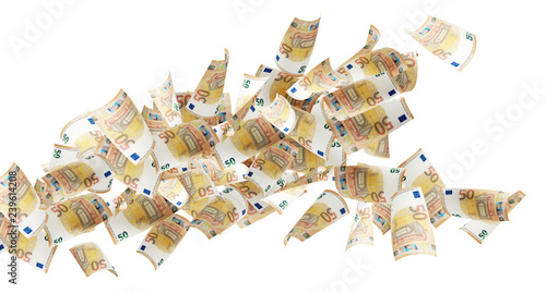 50 euro banknotes 3d-illust...