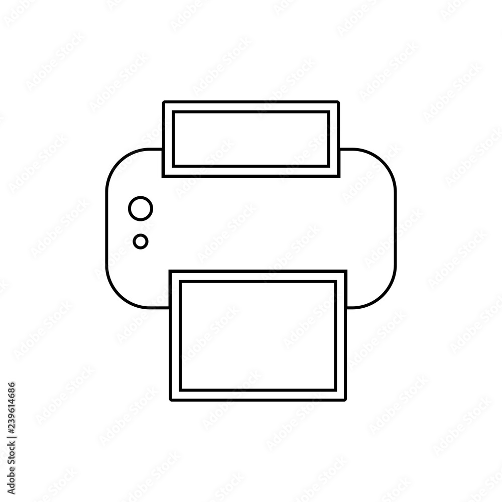 Printer icon. Element of Media for mobile concept and web apps icon. Thin line icon for website design and development, app development Printer icon. Element of Media for mobile concept and web apps icon. Thin line icon for website design and development, app development