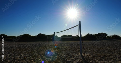 miamibeach boardwallk empty volleyball courts 2 photo