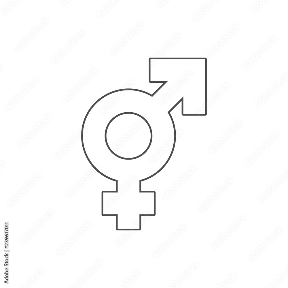 transgender sign icon. Element of web for mobile concept and web apps icon. Thin line icon for website design and development, app development transgender sign icon. Element of web for mobile concept and web apps icon. Thin line icon for website design and development, app development