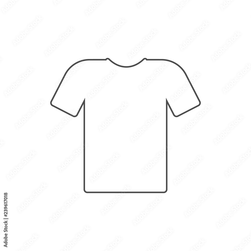 T-shirt icon. Element of web for mobile concept and web apps icon. Thin line icon for website design and development, app development T-shirt icon. Element of web for mobile concept and web apps icon. Thin line icon for website design and development, app development