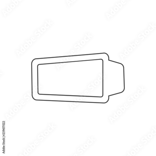 virtual reality glasses icon. Element of web for mobile concept and web apps icon. Thin line icon for website design and development, app development